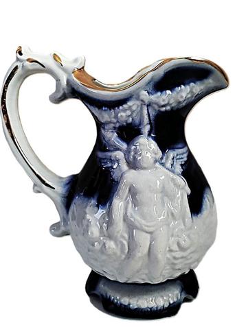 VINTAGE CHERUBIJN porseleinen kan CAPODIMONTE PUTTI,jaren 90 beschikbaar voor biedingen