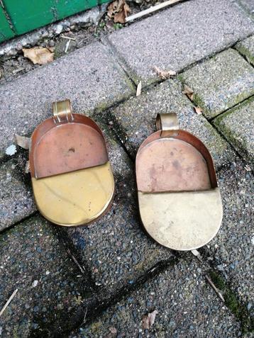 Koperen Centenbakjes - Set van 2 beschikbaar voor biedingen