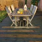 Teak tuinset, Tuin en Terras, Ophalen, Gebruikt, Teakhout