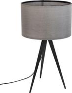 Tripod Tafellamp Zwart/Grijs (Zuiver), Ophalen, 50 tot 75 cm, Design, Zo goed als nieuw