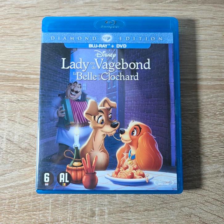 Lady en de Vagebond Blu-ray Disc, Cd's en Dvd's, Blu-ray, Zo goed als nieuw, Tekenfilms en Animatie, Ophalen of Verzenden