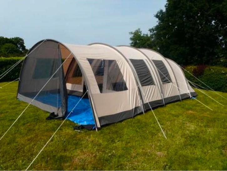 Tunneltent BaseCamp Ambato VI Deluxe, Caravans en Kamperen, Tenten, tot en met 4, Gebruikt, Ophalen