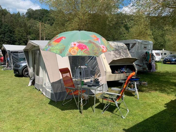 Beyerland Sprinter 390D Luifel + Voortent | BOVAG 2023, Caravans en Kamperen, Caravans, Particulier, tot en met 4, Treinzit, Beyerland