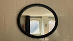 Retro zwart ovale spiegel, Huis en Inrichting, Woonaccessoires | Spiegels, Minder dan 100 cm, Minder dan 50 cm, Gebruikt, Ophalen