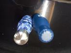 Drinkfles, 2x blauw metaal. Nieuw/zgan. Schoon, Ophalen of Verzenden, Zo goed als nieuw, Toebehoren