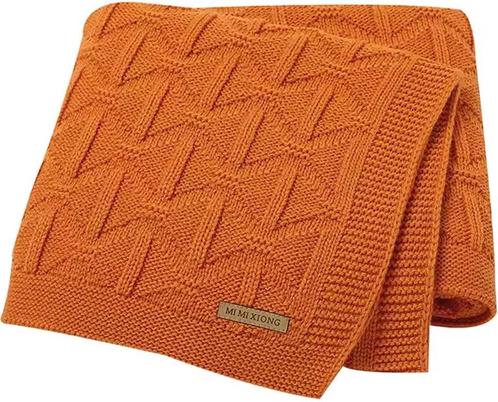 Il Bambini - Roestbruine ajour babydeken, Kinderen en Baby's, Dekens, Slaapzakjes en Inbakerproducten, Nieuw, Deken, 100 cm of meer