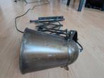Vintage Scharnier Lamp, Ophalen, Gebruikt, Metaal, Industrieel