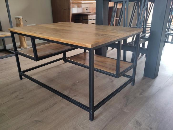 Salontafel mangohout, Huis en Inrichting, Tafels | Eettafels, Zo goed als nieuw, 50 tot 100 cm, 50 tot 100 cm, Rechthoekig, Overige houtsoorten