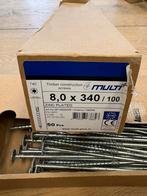 Nieuwe Multi Schroeven 8.0 x 340mm (2 Dozen), Ophalen of Verzenden, Nieuw, 250 mm of meer, Schroeven