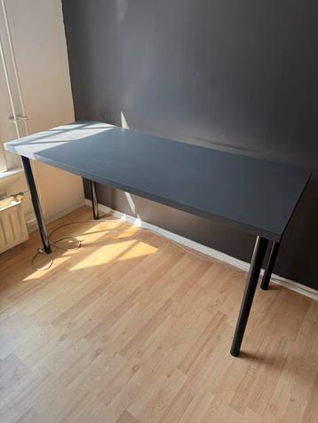 Modern Black Desk / Table – 16062 cm, Minimalist Design beschikbaar voor biedingen