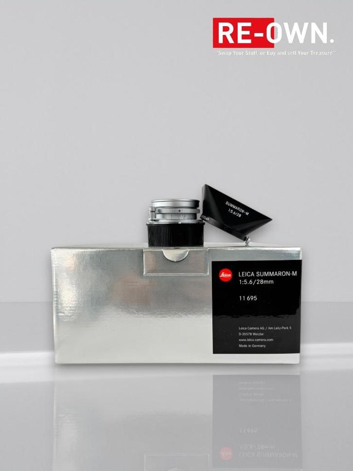 Leica 11695 Summaron-M 28mm F/5.6 zilver “mint conditie”, Audio, Tv en Foto, Fotografie | Lenzen en Objectieven, Zo goed als nieuw