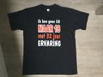 t-shirt 50 jaar, Ophalen of Verzenden, Nieuw, Zwart