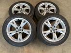 17 inch originele velgen + zomerbanden Audi A4 B9 8W0601025K, Gebruikt, Banden en Velgen, 17 inch, Ophalen of Verzenden