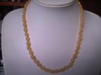 Een mooie Fijne Gele Agaat edelstenen ketting, Sieraden, Tassen en Uiterlijk, Antieke sieraden, Verzenden, Overige materialen