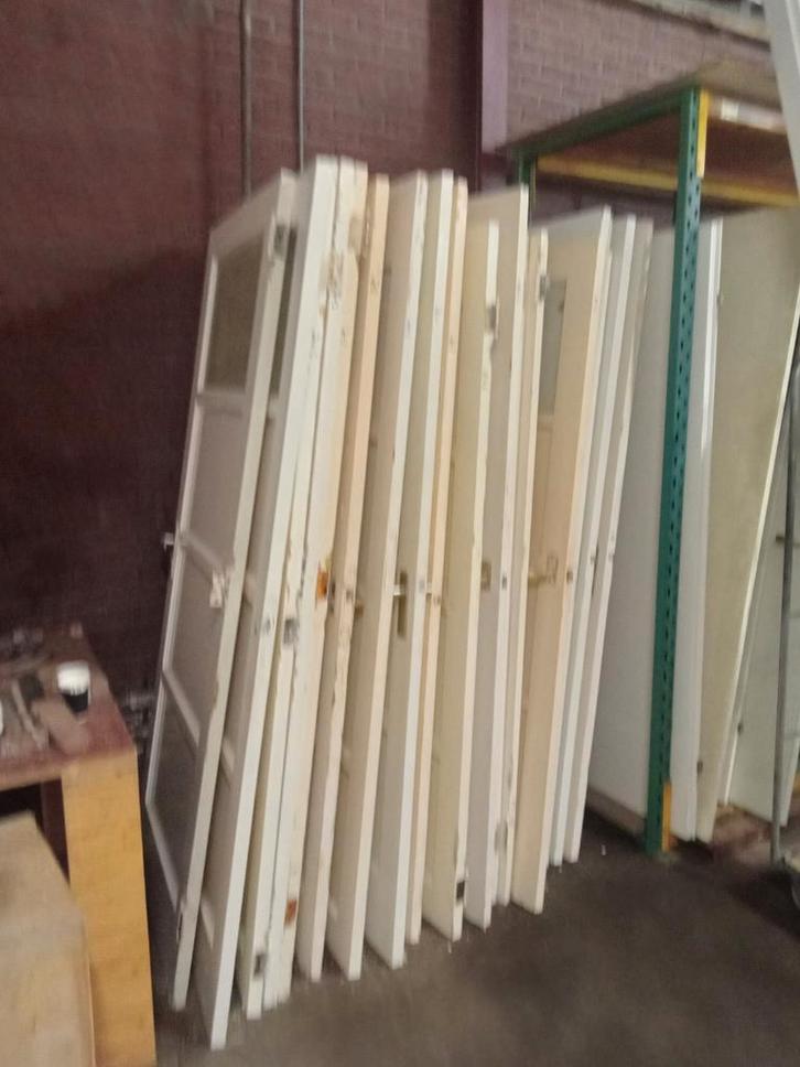 Diverse gebruikte binnendeuren / circulair, Doe-het-zelf en Verbouw, Hang- en Sluitwerk, Gebruikt, Klink of Kruk, Overige materialen