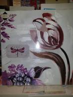 Handgeschilderd schilderij``Bloemen``(Z193-12), Ophalen, 50 tot 75 cm, Nieuw, Schilderij