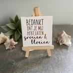 Canvasdoekje met tekst cadeau gepersonaliseerd, Ophalen of Verzenden, Nieuw