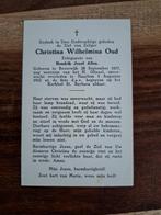 JC57 / Christina Wilhelmina Oud - Beverwijk 1877, Ophalen of Verzenden, Bidprentje