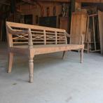 Tuinbank landelijke teakbank teakhout bank stationsbank RQ16, Ophalen of Verzenden