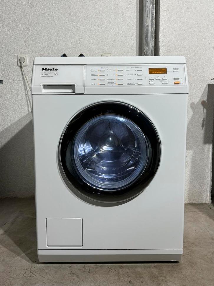 Miele Wasmachine W5933, Witgoed en Apparatuur, Wasmachines, Gebruikt, Voorlader, 6 tot 8 kg, 85 tot 90 cm, 1600 toeren of meer