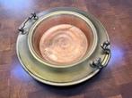 Koperen schaal Brassero rond, Antiek en Kunst, Ophalen of Verzenden, Koper