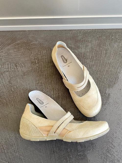 J309 Wolky maat 41 ballerina's schoenen sneakers beige leer, Kleding | Dames, Schoenen, Zo goed als nieuw, Beige, Ophalen of Verzenden