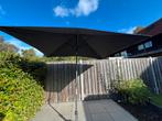 Madison Parasol 2,5x2m + Voet - Zo Goed Als Nieuw, Ophalen, Verstelbaar, 2 tot 3 meter, Zo goed als nieuw