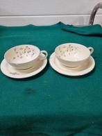 -	Thee koppen en schotels jager antiek, Huis en Inrichting, Keuken | Servies, Ophalen of Verzenden, 'T Olde Gre-j, Info@toldegrej.nl