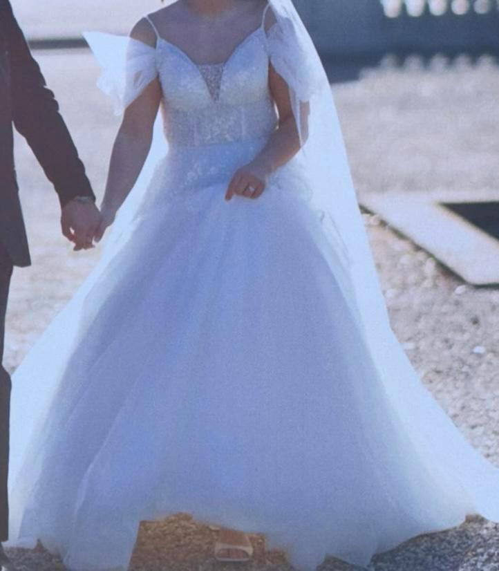 Bruidsjurk / gelinlik, Kleding | Dames, Trouwkleding en Trouwaccessoires, Zo goed als nieuw, Trouwjurk, Wit, Ophalen