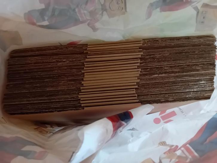 Verzenddozen enkelgolf karton 37x37x12 cm 24 stuks, Doe-het-zelf en Verbouw, Kratten en Dozen, Zo goed als nieuw, Doos, Minder dan 50 cm