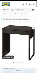 Ikea bureau zwartbruin, Ophalen of Verzenden, Zo goed als nieuw