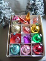 Vintage gekleurde kerstballen 2, Gebruikt, Ophalen of Verzenden