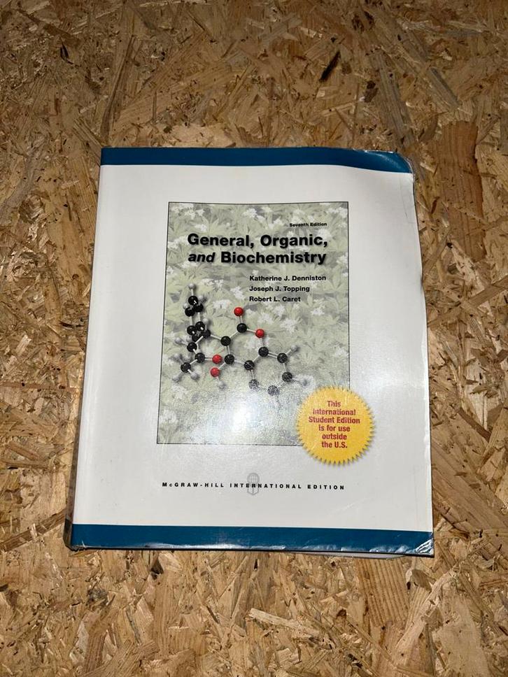 General, Organic, Biochemistry - Gebruikt, Boeken, Studieboeken en Cursussen, Gelezen, HBO, Beta, Ophalen of Verzenden