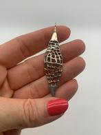 V966 Prachtige zilveren hanger brutalist, Sieraden, Tassen en Uiterlijk, Antieke sieraden, Ophalen of Verzenden, Zilver, Hanger