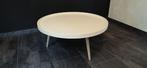 Witte ronde salon tafel, Ophalen, Gebruikt, 50 tot 100 cm, Rond