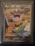 Pokemon Galarian Perrserker V 184/196 Lost Origin, Ophalen of Verzenden, Zo goed als nieuw, Losse kaart, Foil
