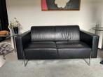 ARTIFORT MARE 2 ZITS BANK ECHT LEDER KLEUR ZWART, Ophalen of Verzenden, Gebruikt, 75 tot 100 cm