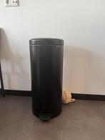 Brabantia Prullenbak 30L - Mat Zwart, Huis en Inrichting, Ophalen, Met pedaal, 50 tot 75 cm, Zo goed als nieuw