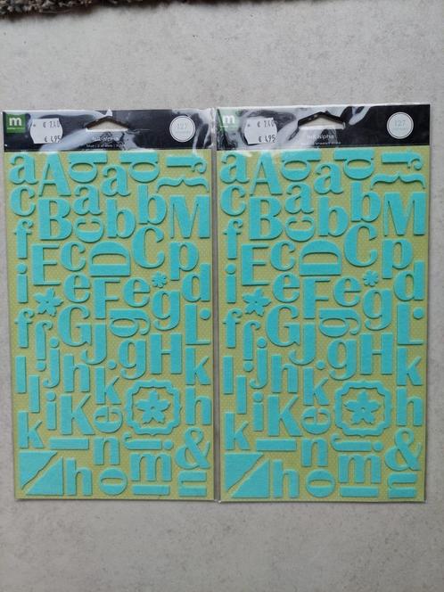 2x Making Memories Felt Alpha stickers, Hobby en Vrije tijd, Scrapbooking, Nieuw, Versiering of Embellishment, Ophalen