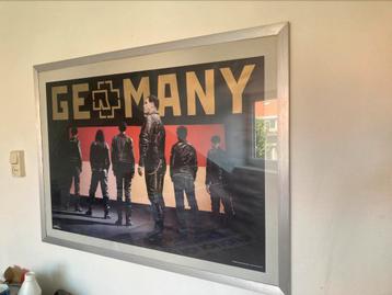 Rammstein Germany poster in grote zilveren lijst beschikbaar voor biedingen