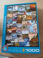 Eurographics puzzel 1000 stukjes met vuurtoren afbeeldingen, Hobby en Vrije tijd, Denksport en Puzzels, Ophalen of Verzenden, 500 t/m 1500 stukjes