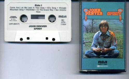 John Denver – Spirit 12 nrs cassette 1976 ZGAN, Cd's en Dvd's, Cassettebandjes, Zo goed als nieuw, Origineel, Country en Western