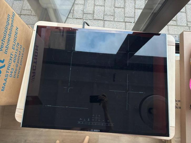 Bosch PVS775FC5E + Perilex Stekker, Witgoed en Apparatuur, Kookplaten, Zo goed als nieuw, Vrijstaand, Inductie, 4 kookzones, Ophalen