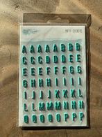 DLS Design - Puffy Stickers - Alfabet - Turqoise, Ophalen of Verzenden, Nieuw