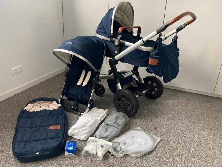 Joolz day, denim, blauw, heel netjes, buggy €199, Kinderen en Baby's, Kinderwagens en Combinaties, Zo goed als nieuw, Overige merken