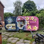 Te koop: unieke festival caravan (KNAUS), Caravans en Kamperen, Particulier, Rondzit, Knaus