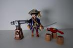 PLAYMOBIL Piraat Eénoog met kanon en papagaai 6684, Ophalen of Verzenden, Zo goed als nieuw, Complete set