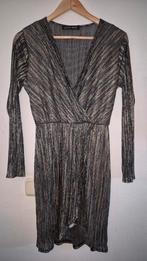 Leuk rainbow metallic glitter jurkje party sparkle one size, Verzenden, Nieuw, Boven de knie