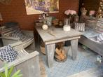 Houten Tuinset: Tafel, 2 Stoelen & Bank, Ophalen, 4 zitplaatsen, Gebruikt, Bank