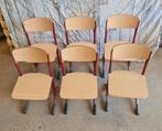 Schoolstoeltjes.  6 stuks., Ophalen, Zo goed als nieuw, Vijf, Zes of meer stoelen
